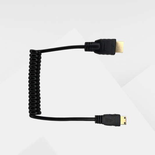 DYNOTEK Kabel Coiled Full HDMI to Mini HDMI 30-80CM Full HD