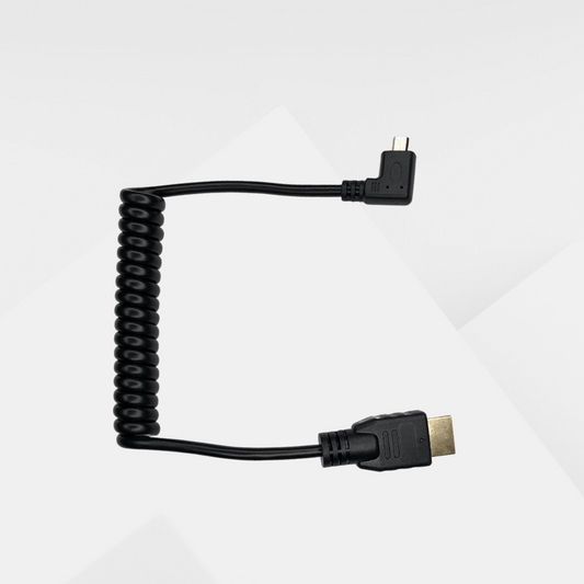 DYNOTEK Kabel Coiled Full HDMI to Micro HDMI 30-80CM Right Angle