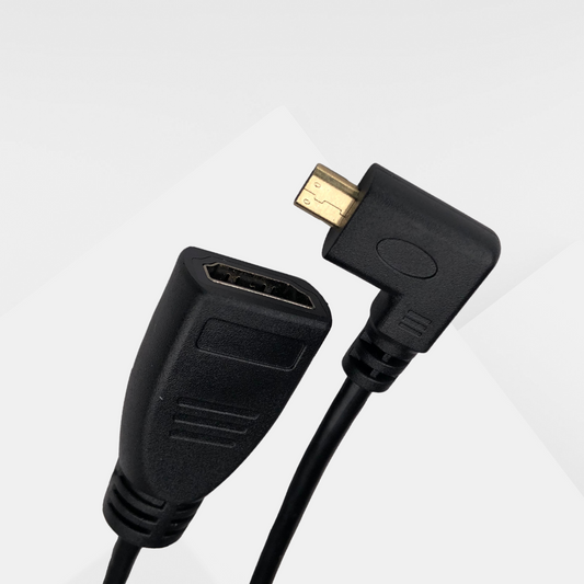 DYNOTEK Kabel Micro HDMI to Female HDMI Full HD 15CM Right Angle