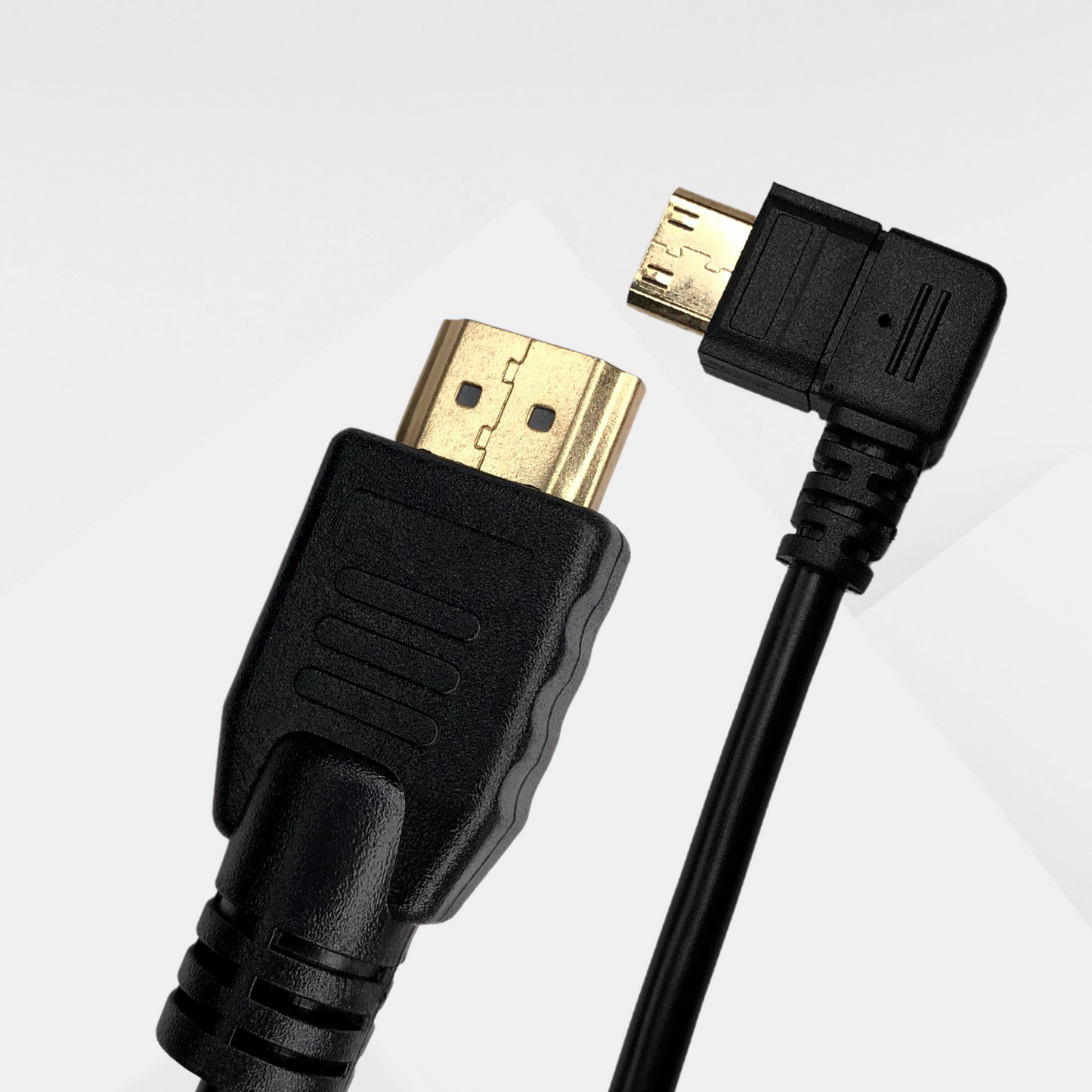 DYNOTEK Kabel Coiled Full HDMI to Mini HDMI 30-80CM Right Angle